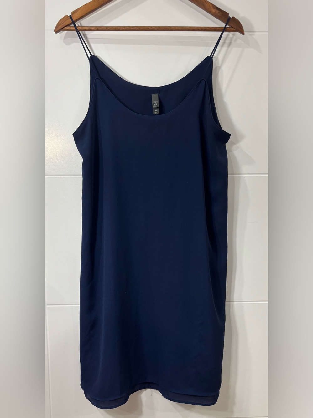 Navy Spaghetti Strap Mini Dress